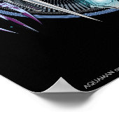 Poster Aquaman | Panneau Art Nouveau réversible Orin & Or (Coin)