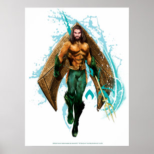 Poster Aquaman   Prince Orin Avec Logo Aquaman