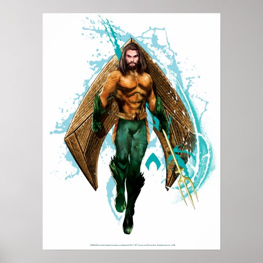 Poster Aquaman | Prince Orin Avec Logo Aquaman (Devant)