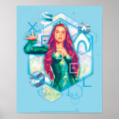 Poster Aquaman | Xebel Princess Mera Hexagonal (Devant)