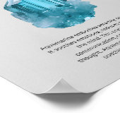 Poster Aquamarine Crystal Signification (Coin)