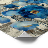 Poster Aquamarine Floral (Coin)