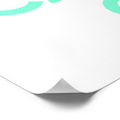 Poster Aquamarine Gardez le calme et continuer (Coin)