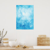 Poster Aquarelle à main Abstraite dessinée Arrière - plan (Cuisine)