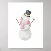 Poster Aquarelle à neige (Devant)