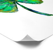 Poster aquarelle à quatre feuilles (Coin)