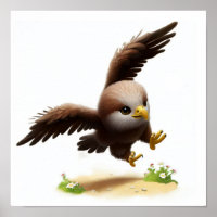 Aquarelle à rendu 3D Image d'un aigle à tête blanc