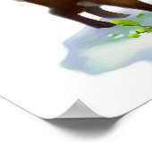 Poster Aquarelle à rendu 3D Image d'un caribou (Coin)