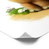 Poster Aquarelle à rendu 3D Image d'un chameau Bactrien (Coin)