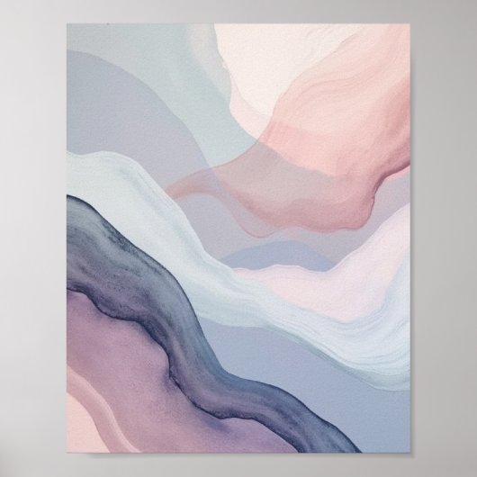 Poster Aquarelle Abstraite (Devant)