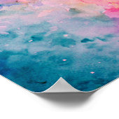 Poster Aquarelle Abstraite (Coin)