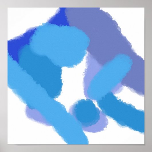Poster aquarelle abstraite (Devant)