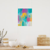 Poster Aquarelle Abstraite colorée (Cuisine)