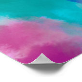 Poster Aquarelle Abstraite colorée (Coin)