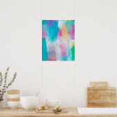 Poster Aquarelle Abstraite colorée (Cuisine)