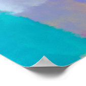 Poster Aquarelle Abstraite colorée (Coin)