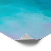 Poster Aquarelle Abstraite colorée (Coin)