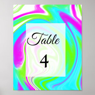 Poster Aquarelle abstraite colorée ajouter du texte au no