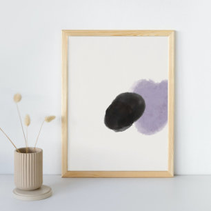 Poster Aquarelle Abstraite géométrique, Abstraite, minima