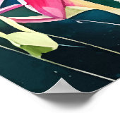 Poster Aquarelle Abstraite Hummingbird Wall Art (Coin)