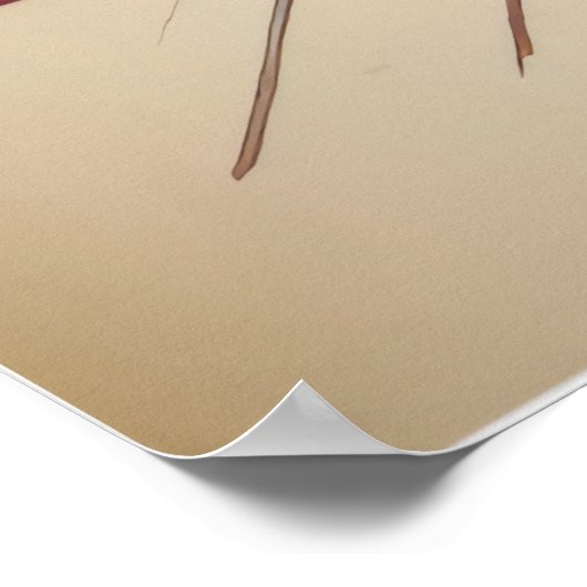 Poster Aquarelle Abstraite moderne 3:2 (Coin)