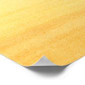 Poster Aquarelle Abstraite Ombre Jaune colorée (Coin)