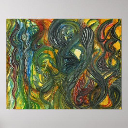 Poster Aquarelle Abstraite par Toby mikle (Devant)