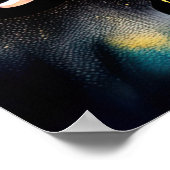 Poster Aquarelle Abstraite Peinture d'un éléphant 5:4 (Coin)