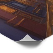 Poster Aquarelle Abstraite Peinture Gold Cityscape 4:5 (Coin)