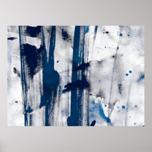 Poster Aquarelle Abstraite sur papier. Texture artistique