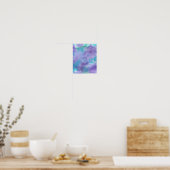 Poster Aquarelle Abstraite violet violet violet vert Turq (Cuisine)