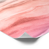 Poster Aquarelle Agate Art dans les couleurs du sud-ouest (Coin)