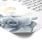 Poster Aquarelle Anneau Ring signe de jeu de douche nupti (Coin)