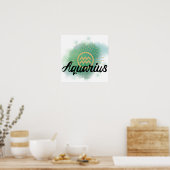 Poster Aquarelle Aquarius (Cuisine)