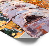 Poster Aquarelle Arbre d'automne (Coin)