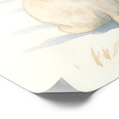 Poster Aquarelle Art du lièvre arctique (Coin)