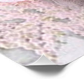 Poster Aquarelle Art Élégant Moderne Fleurs Roses (Coin)