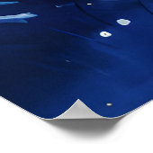 Poster Aquarelle aurore boréale aurore boréale (Coin)