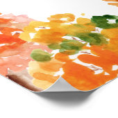 Poster Aquarelle Automne Bois Mariage de automne Bienvenu (Coin)