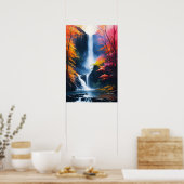 Poster Aquarelle automne peinture de l'eau (Cuisine)