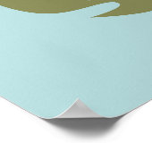 Poster Aquarelle Baby Giraffe, Bienvenue Au Baby shower (Coin)