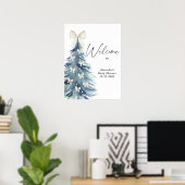 Poster Aquarelle Baby shower arc-en-ciel (Bureau à domicile)