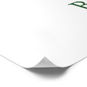 Poster Aquarelle Baby shower des animaux de bois (Coin)