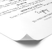 Poster Aquarelle Bachelorette Tropicale Boissons Menu Sig (Coin)