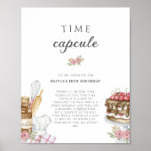 Poster Aquarelle Baking Anniversaire heure Capsule (Devant)