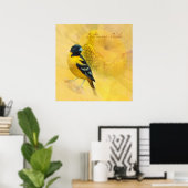 Poster Aquarelle Baltimore Oriole (Bureau à domicile)