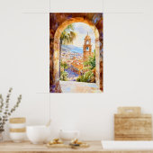 Poster Aquarelle Barcelone 2 (Cuisine)