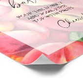 Poster Aquarelle - barre mousseuse (Coin)