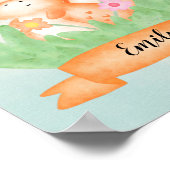 Poster Aquarelle Bébé Cute Dragon (Coin)