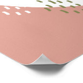 Poster Aquarelle bébé Giraffe, Safari Animaux Anniversair (Coin)